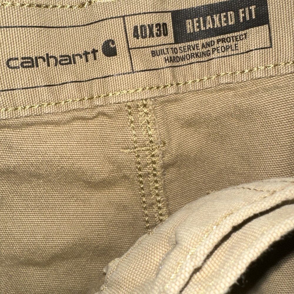Carhartt Men's Relaxed Fit Twill Utility Work Pant Size 40x30 - Picture 4 of 5